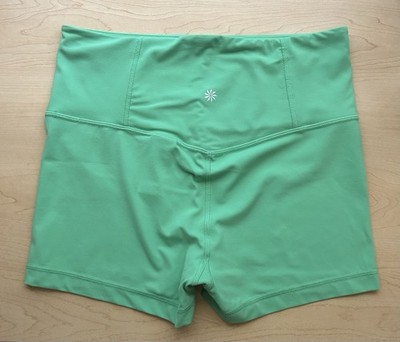 Athleta Ultra High Rise Elation Shortie Short Women s Medium Valley Green 3 In