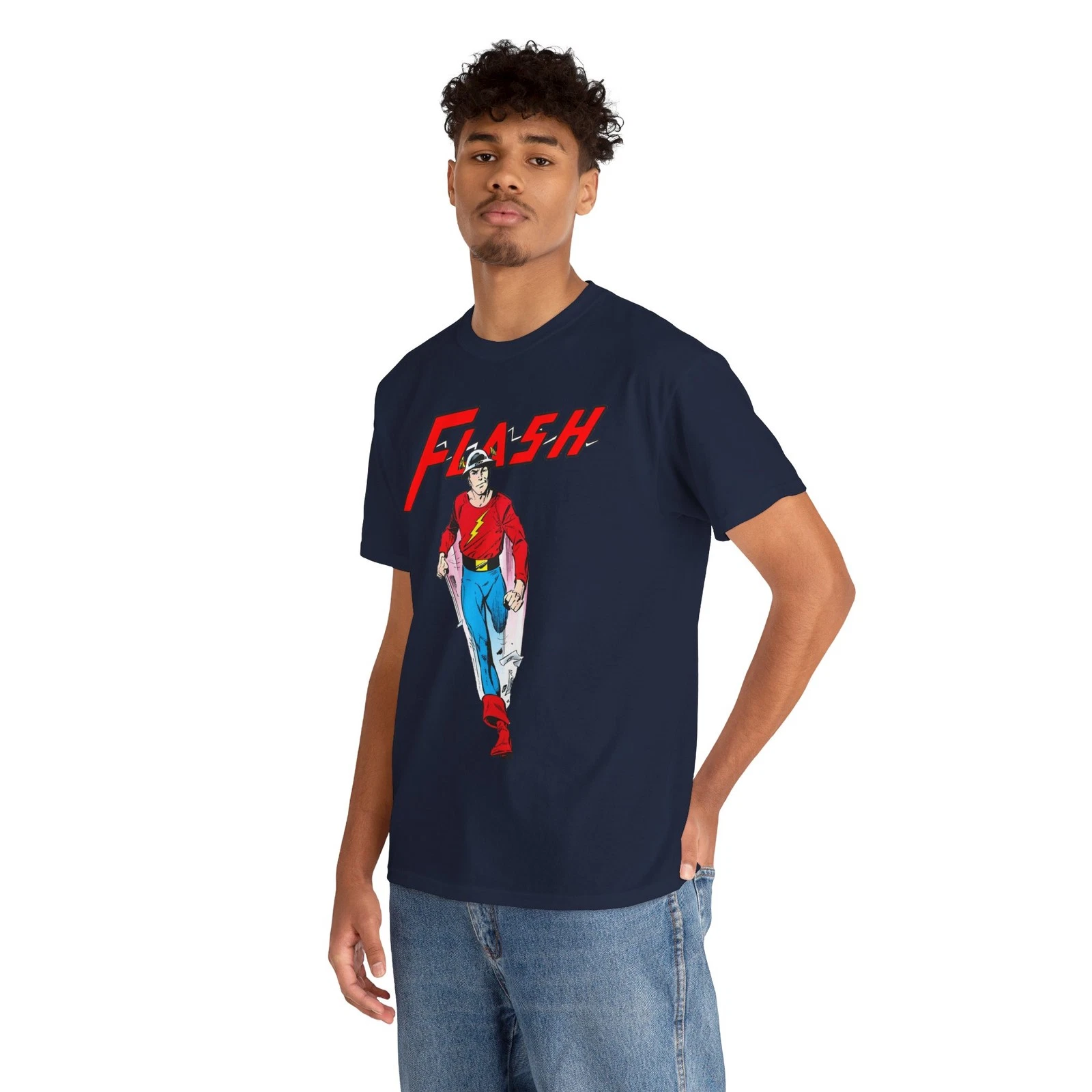 Golden Age Flash T-Shirt - John Byrne Art - DC Comics - Jay Garrick - JSA