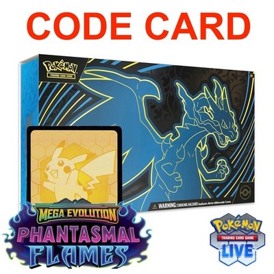 Mega Charizard X Ex Ultra-Premium UPC Code Card - Pokémon TCG Live *DIGITAL*