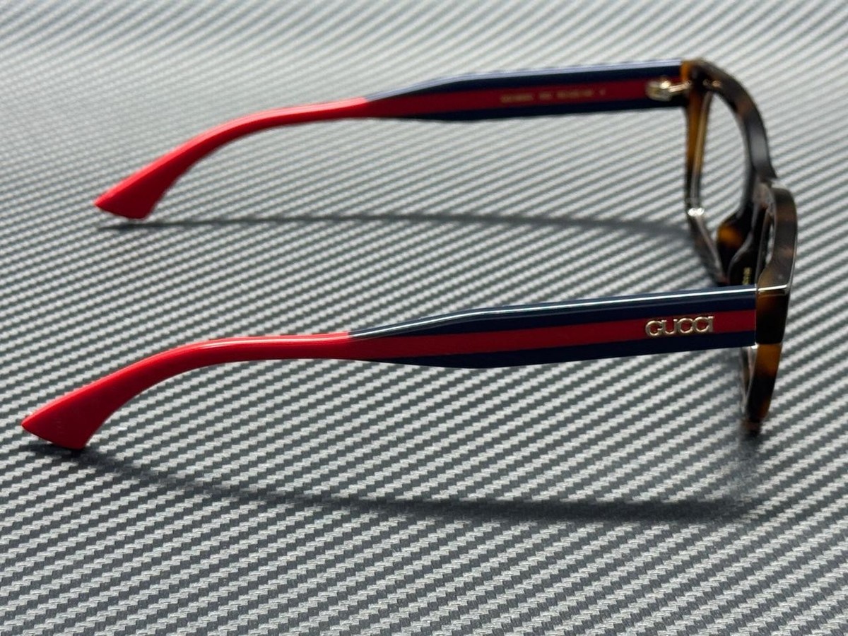 NWT Gucci GG1865o-008 Havana Blue 54mm Eyeglasses GUCCI Glasses | Genuine Stockist & Low Prices - US main image 4