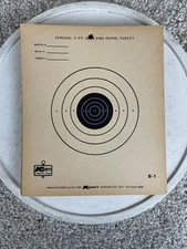 Lot of 46 Vintage KMart Official NRA 25 ft Slow Fire Pistol Target B-1 USA