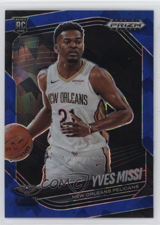 2024-25 Panini Prizm Black Blue Ice Prizm /125 Yves Missi #3 Rookie RC