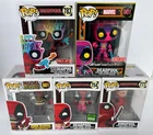 Funko POP! Lot of 5 MARVEL DEADPOOL - 661 754 777 783 801 Target Blacklight