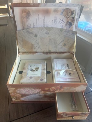 Precious Moments ''Friends Write from the Start'' Gift Set Pen Pals Stationery Box