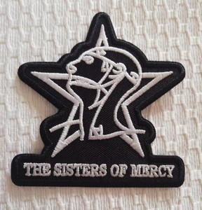White Logo Misfits Patch Embroidered Iron On Sew Punk Rock Oi Horror
