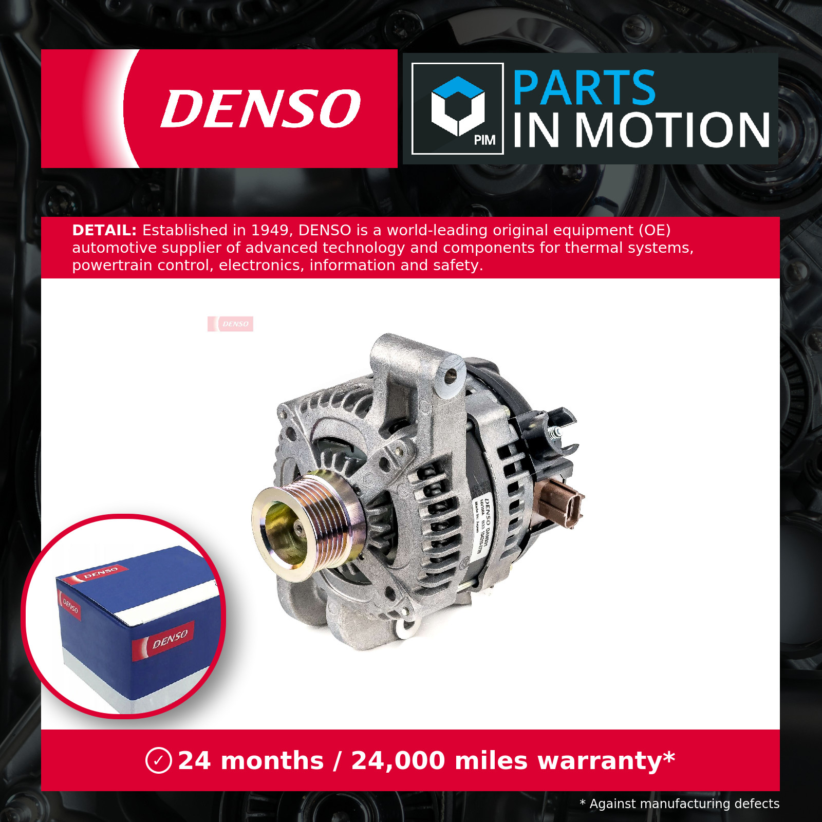 Alternator fits FORD FOCUS Mk2 2.0 05 to 12 Automatic Transmission Denso 1387219 - Image 6