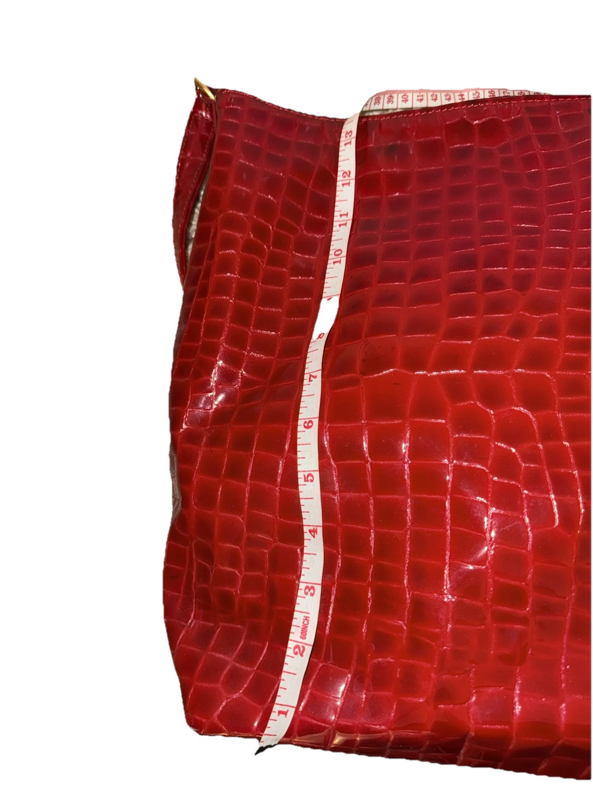 Roberto Vascon Ruby Red  Large Patent Leather Pur… - image 7