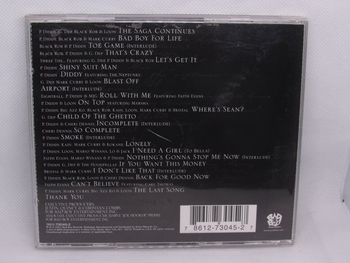 P. Diddy & The Bad Boy Family - The Saga Continues CD 2001 Hip Hop