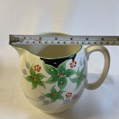 Vintage Sampson Bridgewood Green Floral Large Jug - Picture 21 of 23