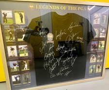 Legends of the PGA Golf Tour signed framed shirt by all winners with COA