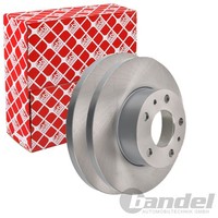 2X febi Bremsscheiben Ø280Mm Vorne Passend FÜR CitroËN Jumper Fiat Ducato