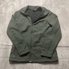 Columbia Jacket Womens Medium Green Soft Shell Full Zip Omni Shield Outdoors