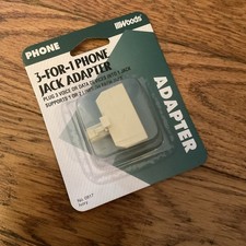 3-way Outlet Splitter Phone Telephone Modular Line Jack 3 Line Modular