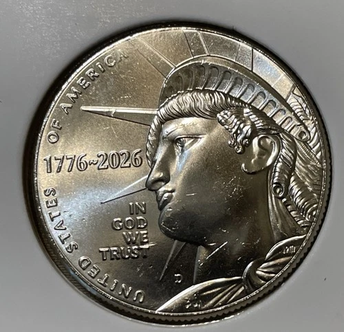 1776-2026 D Liberty Semiquincentennial Half Dollar,  UNCIRCULATED, ON HAND