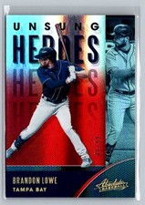 2021 Panini Absolute #UH-4 Brandon Lowe Unsung Heroes Spectrum Red #/99
