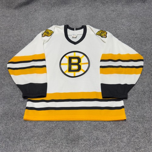 Vintage CCM Boston Bruins Hockey NHL Jersey Men Small White