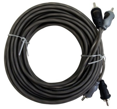 Harmony Audio HA-RCA20 Car Audio 2 Channel Stereo 20 Foot Twisted Pair RCA Cable