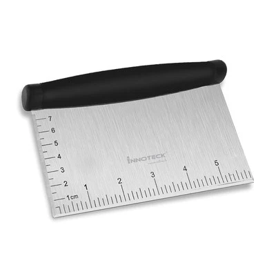 Innoteck Essentials Stainless Steel Dough Scraper with Measuring Marks