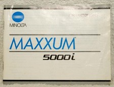 MINOLTA MAXXUM 5000i Owners Manual Instruction Book, Mint condition