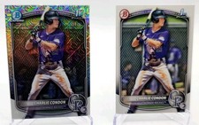 2025 Bowman - Chrome Prospects Charlie Condon #BCP-75 Mojo Refractor (RC) & Base