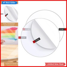 2 Pack 8 Inch Round Clear Acrylic Sheet 1/16 Inch Thick Disc Circle Plexiglass