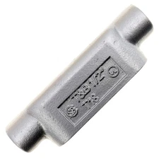THOMAS & BETTS T18 CAST-IRON RIGID CONDUIT BODY, TYPE T, FORM-8, 1/2-INCH