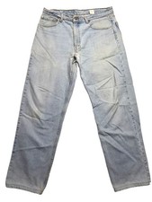 90s LEVIS 550 Light Wash Jeans Men 36x32 Aged Distressed Relaxed Vintage Grunge