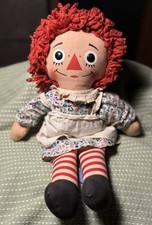 VTG 1960 Knickerbocker Raggedy Ann Doll NM "I Love You" Heart 15" Cotton Stuffed