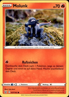 Pokemon Molunk BST 027 DE Common (6235)