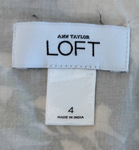 LOFT Sleeveless Dress Size 4 Silk Blend Empire Waist Floral Boho Cottagecore - Bild 8 von 17