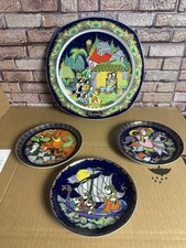 Rosenthal Weihnachtsteller Björn Wiinblad 1983 Stille Nacht Grippe 27cm 3 Kleine