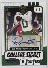 2021 Panini Contenders Draft Picks College Ticket Deommodore Lenoir Auto 11ur