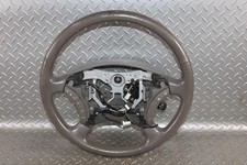 03-09 Land Cruiser Worn Ivory Leather Driver Column Steering Wheel W Controls