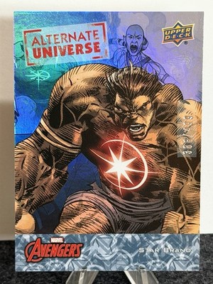 2023 Upper Deck Marvel Avengers Alternate Universe #AU-7 Star Brand SN 386/499