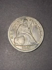 🔥1847 Seated Liberty Silver Dollar, VF, Nice Features w/Toning. HARD TO FIND🔥
