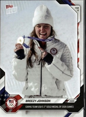 2026 Topps Now Olympic/Paralympic Games Breezy Johnson #2