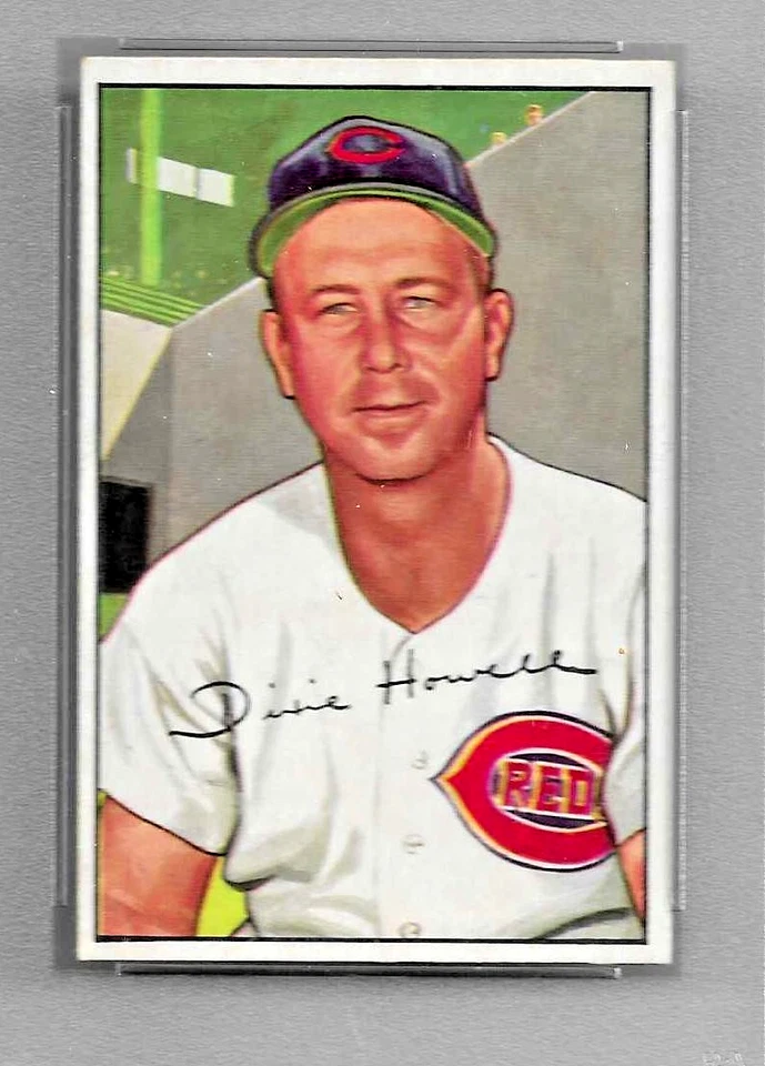 1952 BOWMAN BASEBALL CARD #222 DIXIE HOWELL GRADED PSA 7 NQ MLB CINCINNATI REDS - Image 3 of 4