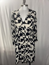 Zara Mini Dress Womens Medium Flounce Hem Pleated Mini Button Front Retro Black