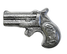 7 oz 999 Silver Derringer Pistol Gun Bison Bullion Bar 94.13 per troy oz