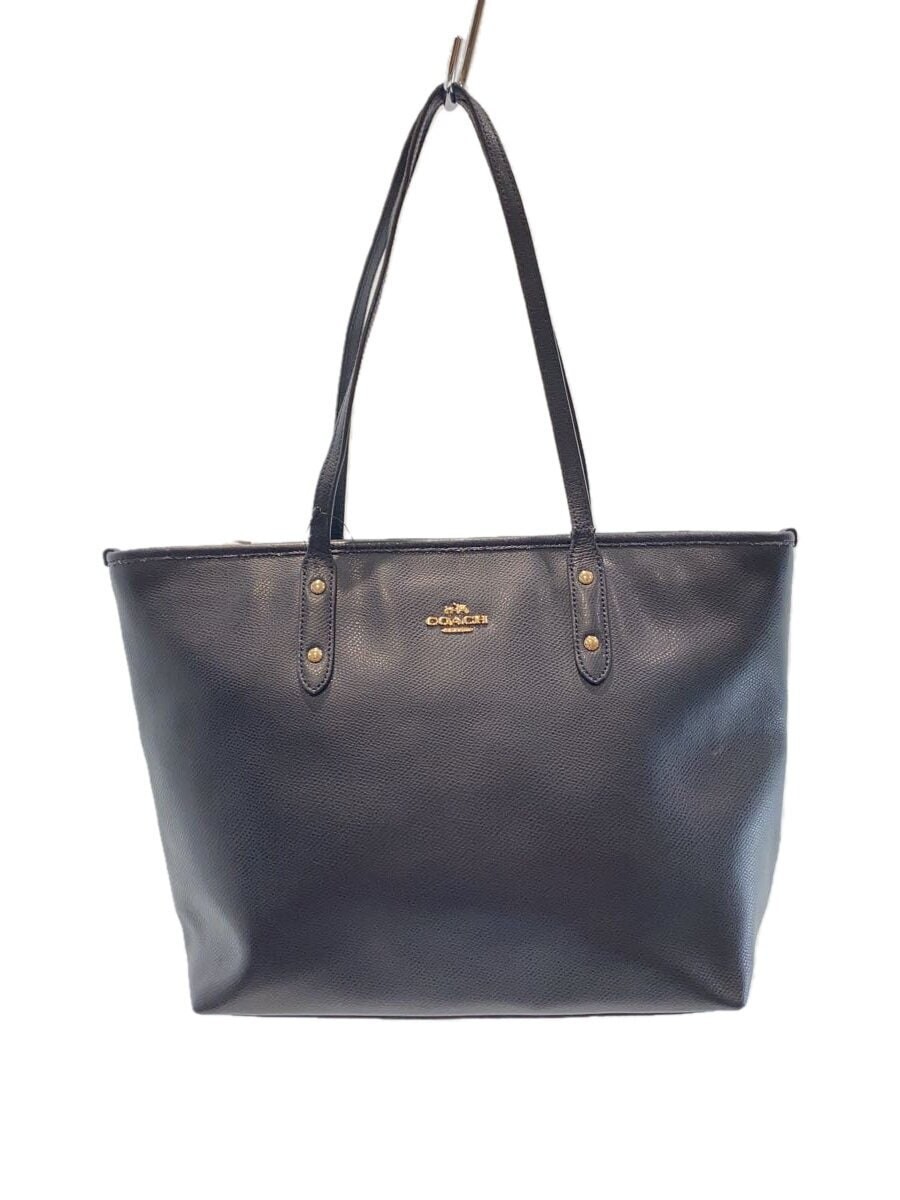 COACH Tote Bag Black Plain