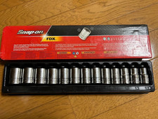 Snap-on 313YTWMY 1/2" Drive 6pt Metric Flank Drive Xtra Shallow Socket 13pc Set
