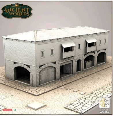 Wargaming 32mm Roman City Buildings Insulae Modular Pack Tabletop Miniatures 