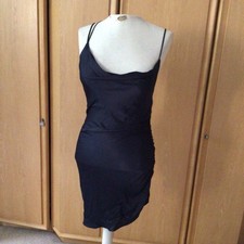 Zara The Mila Dress Size S Black BNWT Party Cocktail Evening Rushed Sides