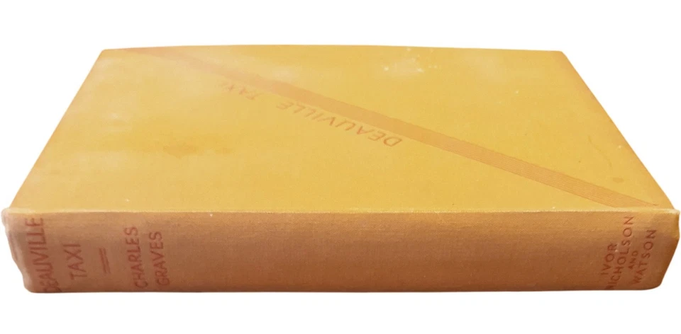 Deauville Taxi Charles Graves 1937 1st Edition Hardback Vintage Travel Book PPWH - Image 2 of 4