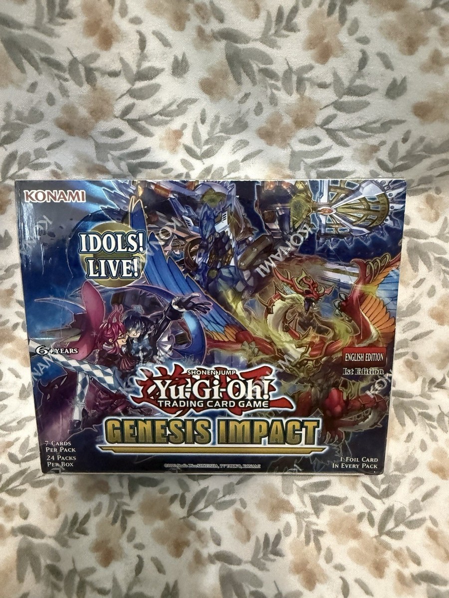 Yu-Gi-Oh! Genesis Impact Booster Box 24 Packs per Box, 7 Cards per Pack Yu-Gi-Oh! Genesis Impact Booster Box 24 Packs per Box, 7 Cards per Pack