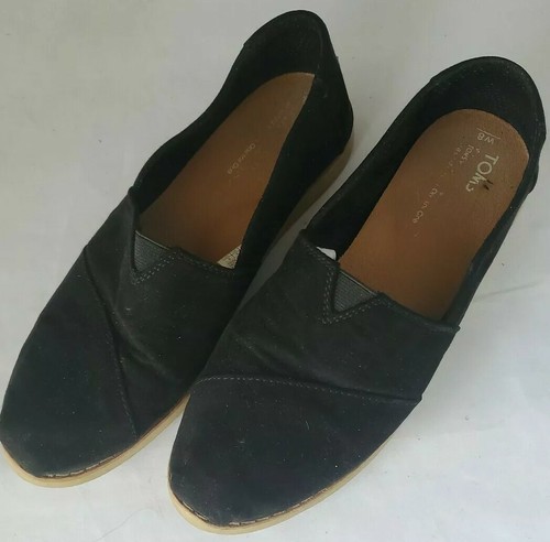 black suede toms