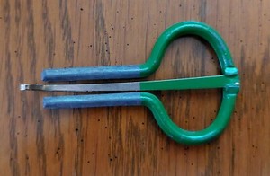 Vintage Mouth Harp Juice Jaw Harp Metal & Green Instrument