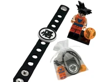 Goku Party Favors, Dragonball Z Bracelet and Goku Figure, Birthday Gift