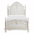 Dreamy Antique White Full Youth Girl'S Cinderella Bed Bedroom Furniture