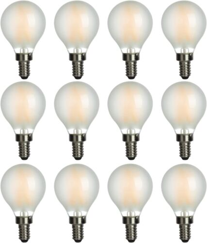12 Pack Type G Round Candelabra Light Bulbs, G16.5 E12 LED Bulb 40 Watt Equiv... - Picture 2 of 9
